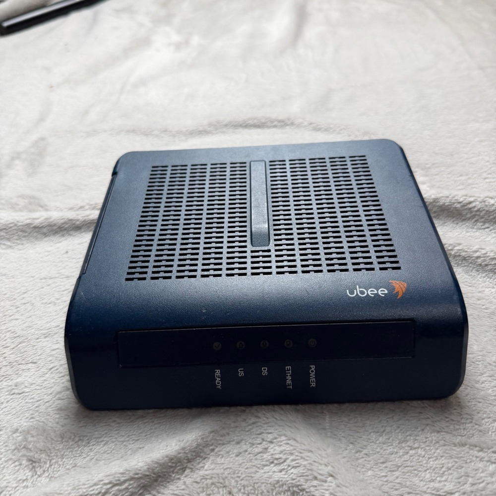 Ubee DDM3521 DOCSIS 3.0 Cable Modem Blue Ethernet‎ Coaxial DDM3521